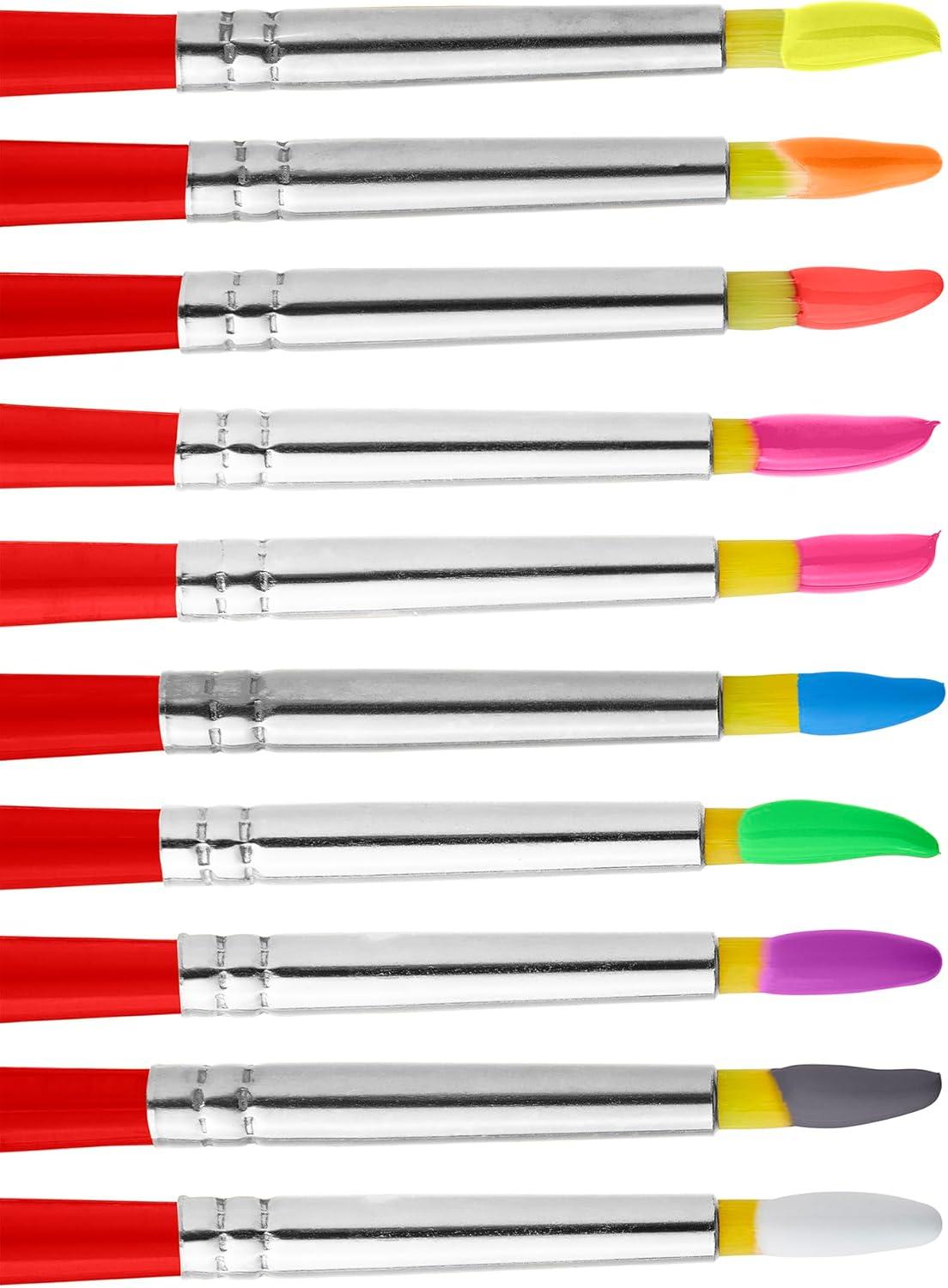 image:imageCraZArt Pastels Washable Tempera Paint For Kids Bulk Pack 10ct Assorted Soft Pastel Colors Tempera Paint Set 8oz each bottle Back To School Teachers SuppliesFluorescent