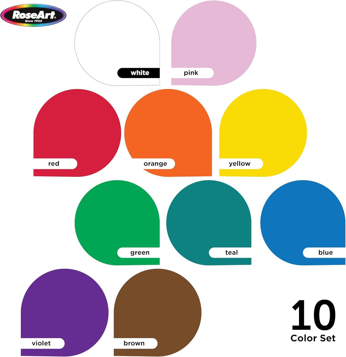 image:imageCraZArt Washable Project Paint 2oz 10 Color Set12 Count Pack of 1