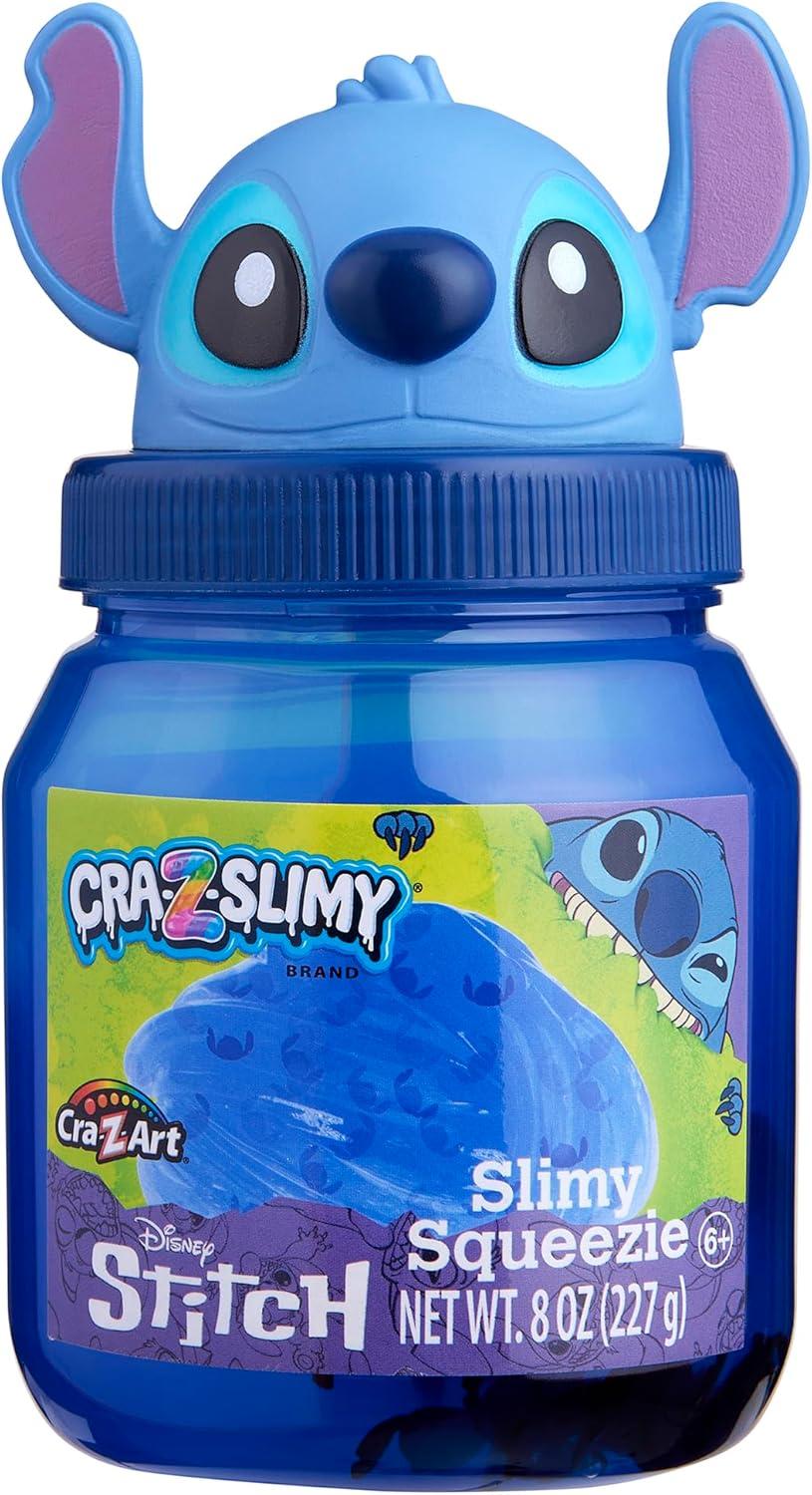 image:imageDisney Stitch Premium PreMade Slime 8 oz Glossy Stretchy Super Soft Blue Slime Stitch Shaped Confetti AddIns Great for Ages 6 amp Up