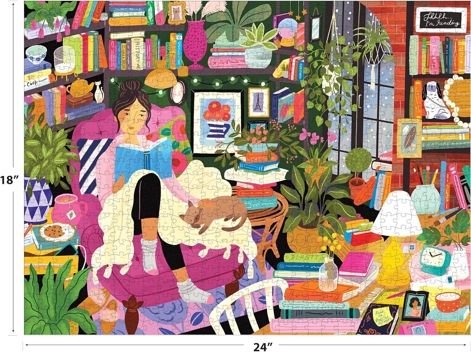 image:imageRoseArt My Happy Place 750 Piece Jigsaw Puzzle for AdultsReading Nook