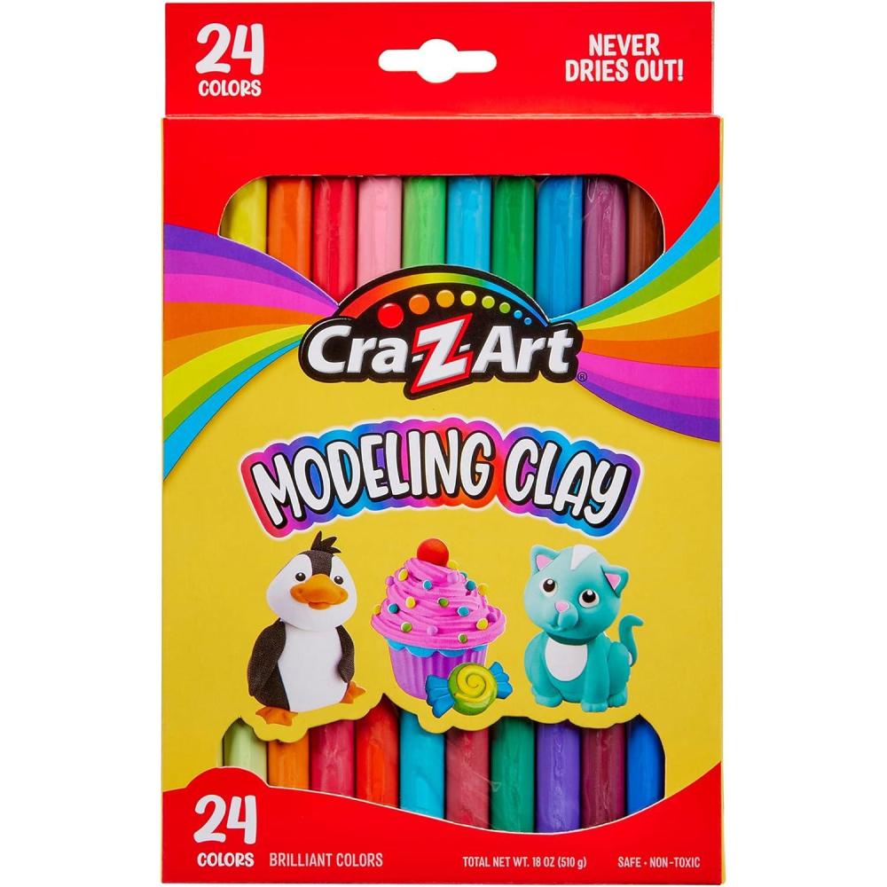 image:imageCRAZArt Modeling Clay 175 oz 24 Count 10901175 Ounce Pack of 1
