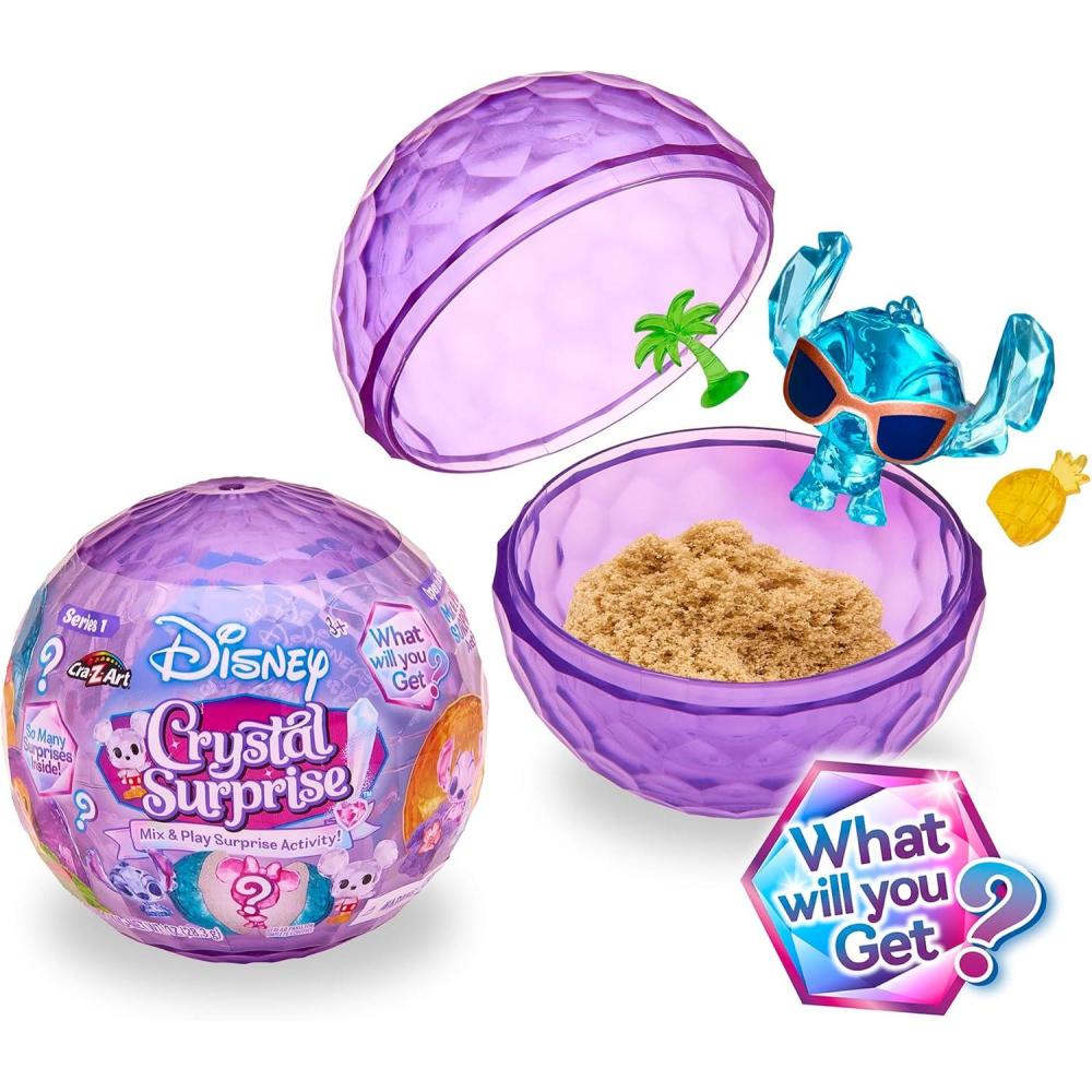 image:imageDisney Crystal Surprise Series 1 Mini Collectible Crystal Figures with Activity Compound Collectible Blind Bag Inspired Figures Kids Toys for Ages 3 and Up by CRAZArt15 inches