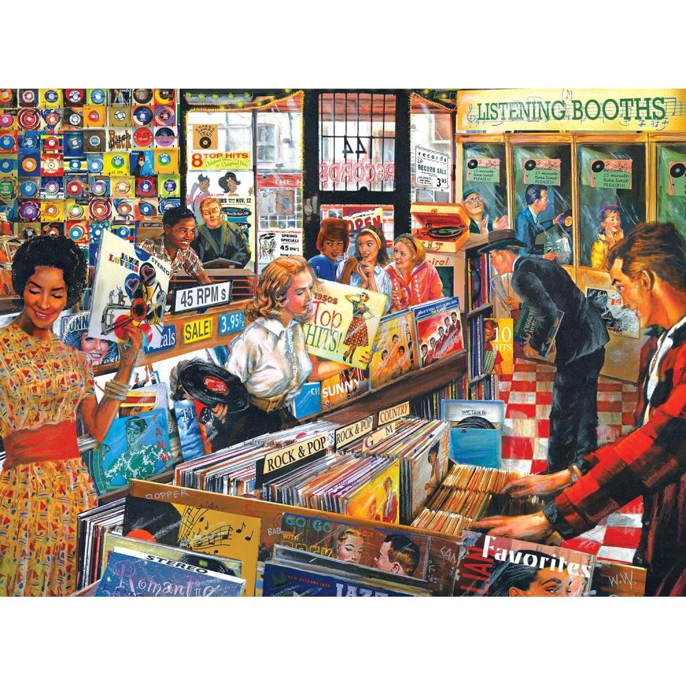 image:imageRoseArt Back to The Past Record Store 750 Piece Jigsaw Puzzle for Adults