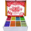 Cra-Z-Art Jumbo Crayon Bulk Class Pack 200ct 8 Assorted Colors, 25 Jumbo Crayons in Each Color, Back To School Supply List Essential, Bulk Pack for School Supply Rooms and In Class For Teachers(200 ct 8 assorted colors)