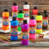 Cra-Z-Art Pastels Washable Tempera Paint For Kids Bulk Pack 10ct, Assorted Soft Pastel Colors Tempera Paint Set 8oz each bottle, Back To School Teachers Supplies(Fluorescent)