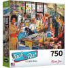 RoseArt – Back to The Past – Record Store – 750 Piece Jigsaw Puzzle for Adults
