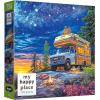 RoseArt – My Happy Place – 750 Piece Jigsaw Puzzle for Adults(Camper Night)