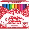 CRA-Z-Art Super Washable Broadline Markers Bulk Class Pack 200ct 8 Assorted Colors, 25 Broadline Markers in Each Color(40 ct assorted colors)