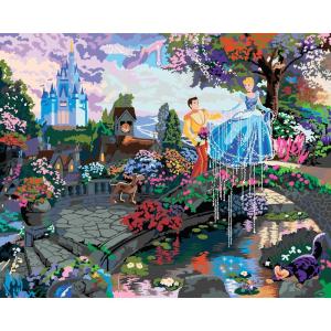 CRA-Z-Art Disney Dreams Collection Deluxe Paint by Number Thomas Kinkade Lilo & Stitch(Cinderella)