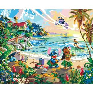 CRA-Z-Art Disney Dreams Collection Deluxe Paint by Number Thomas Kinkade Lilo & Stitch(Lilo & Stitch)