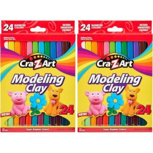 CRA-Z-Art Modeling Clay, 17.5 oz, 24 Count (10901)(17.5 Ounce (Pack of 2))