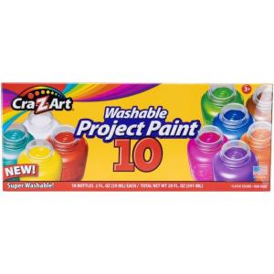 Cra-Z-Art Washable Project Paint 2oz 10 Color Set​(12 Count (Pack of 1))