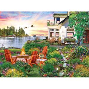 RoseArt – My Happy Place – Harbor House – 750 Piece Jigsaw Puzzle for Adults