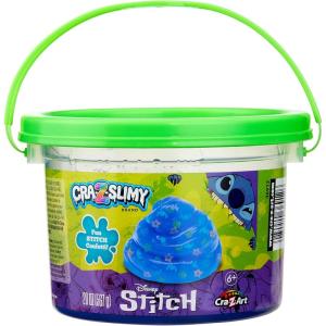 Stitch CRA-Z-Slimy 20oz Pre-Made Slime Bucket, Vibrant Blue CRA-Z-Slimy Slime with Confetti Mix-Ins, Slime Toy for Ages 6 and Up