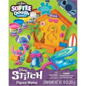 Stitch Softee Dough Making Kit, Stitch Figure Maker Using Softee Dough Modeling Compound, Stitch Arts and Crafts Toy for Girls and Boys 3 and Up
