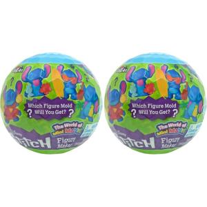 Stitch The World of Mini Mania Figure Maker, Make a Mini Stitch Modelite Figure, Collectible Bling Bag Inspired Kids Toys for Ages 3 and Up(Miniature (Pack of 2))