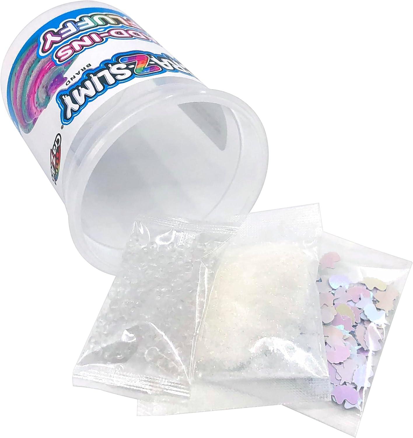 image:imageCRAZArt CRAZSlimy Fluffy 4 Pack Multicolor Premade Slime Set Comes with 3 Slime Colors and AddIns Ages 6 and up