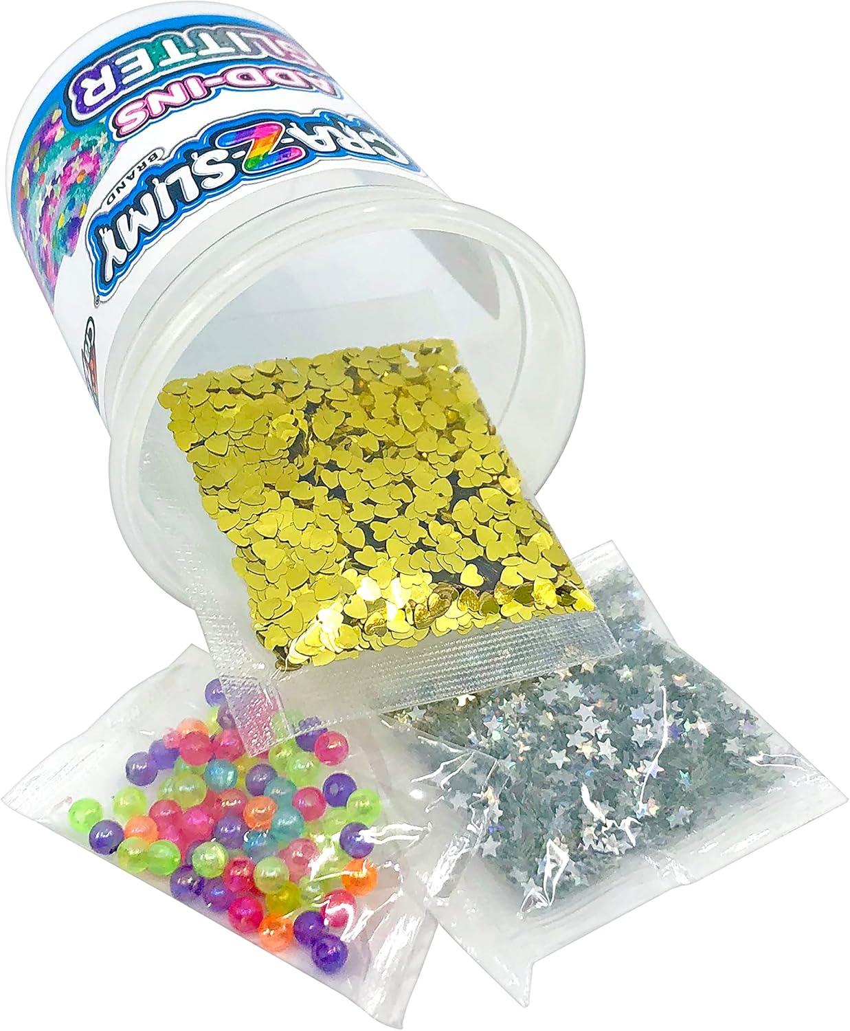 image:imageCRAZSlimy 4 Pack Glitter Slime Set Comes with 3 Colors of PreMade Glitter Slime and Glitter AddIns