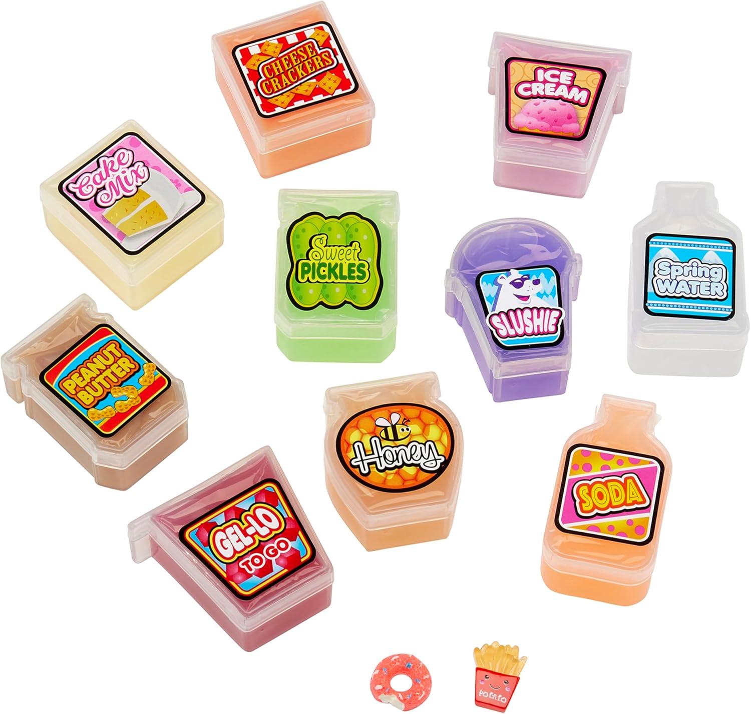 image:imageCRAZSlimy Mini Mania Grocery Slime Set 12 Collectible Mini Food Containers Filled with Scented Slime amp Surprises Party Favor Sensory Toy for Kids Ages 6