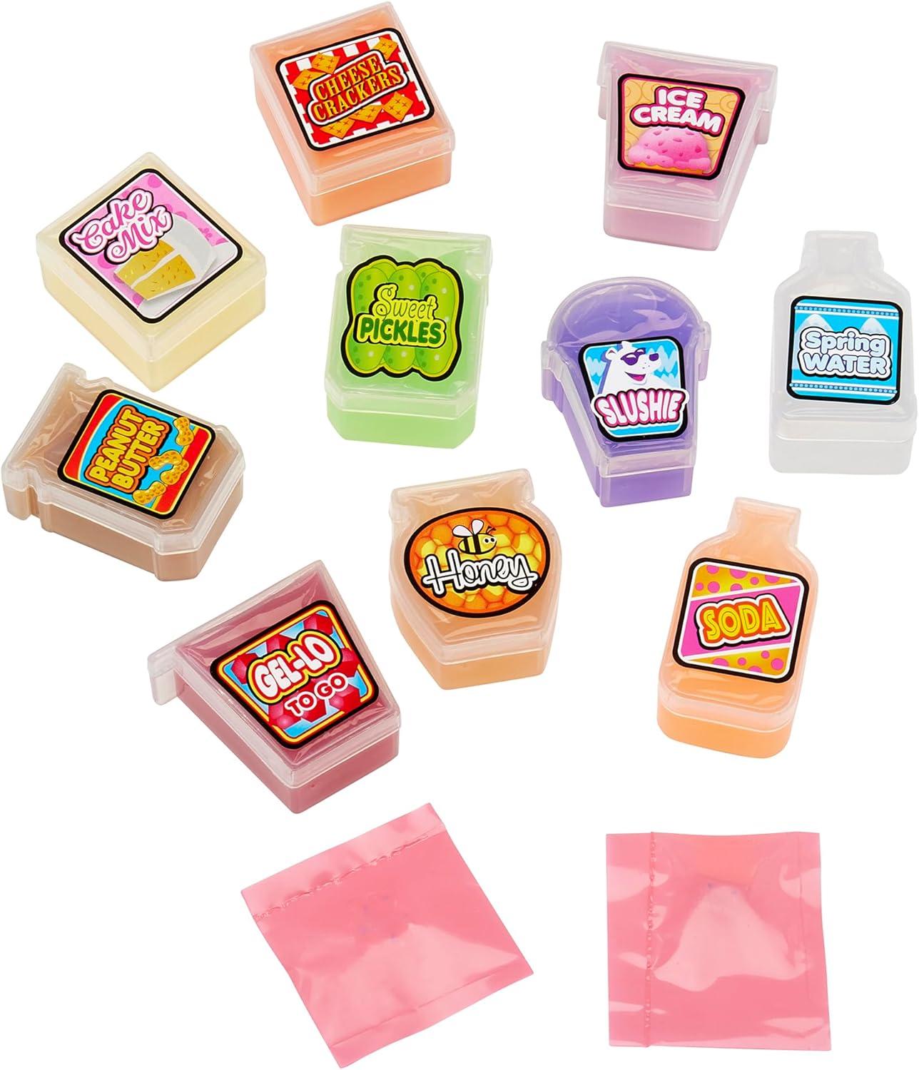 image:imageCRAZSlimy Mini Mania Grocery Slime Set 12 Collectible Mini Food Containers Filled with Scented Slime amp Surprises Party Favor Sensory Toy for Kids Ages 6