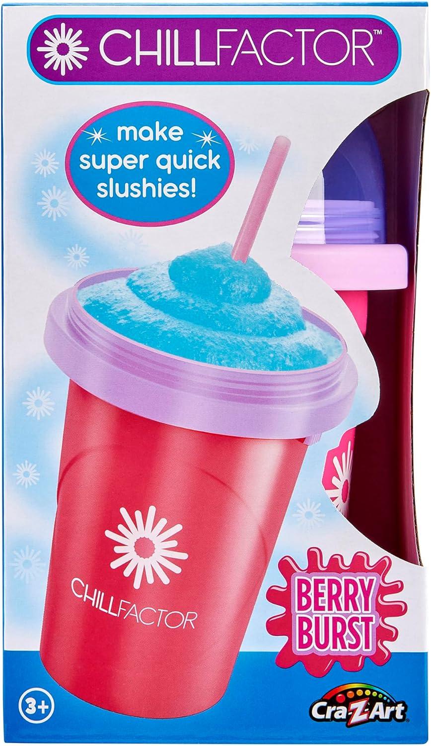 image:imageCraZArt ChillFactor Original Slushie Maker DIY Magic Slushy Maker Super Quick Smoothie Squeeze Cup for Milkshakes Juices Double Layer Cup with Lid amp Spoon BlueLarge