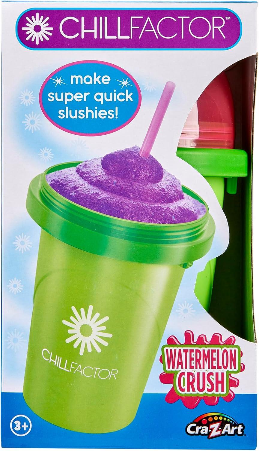 image:imageCraZArt ChillFactor Original Slushie Maker DIY Magic Slushy Maker Super Quick Smoothie Squeeze Cup for Milkshakes Juices Double Layer Cup with Lid amp Spoon BlueLarge