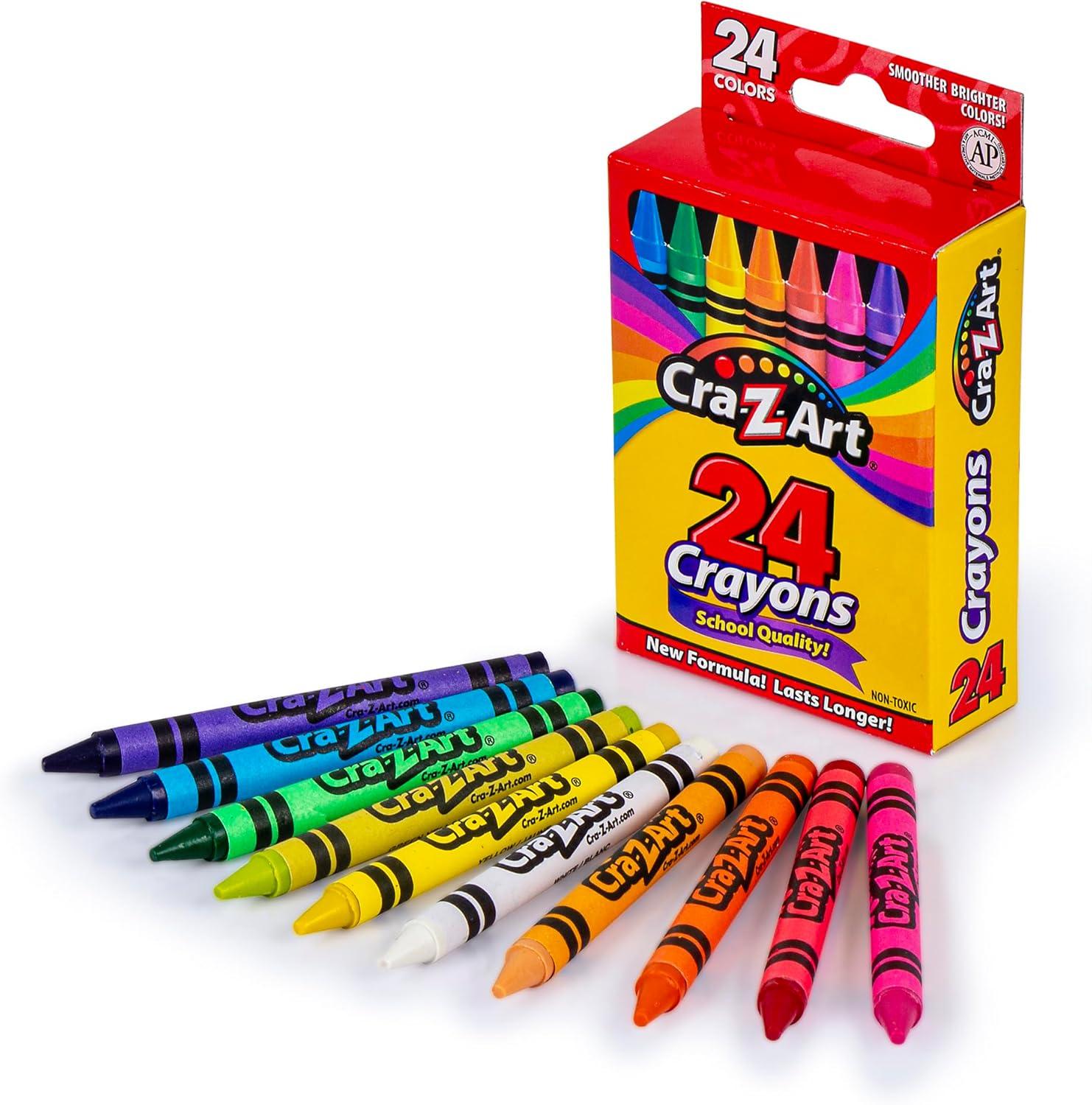 image:imageCraZArt Classic Bundle Crayons Markers and Colored Pencil 46 Piece School Supply Arts amp Crafts Bundle