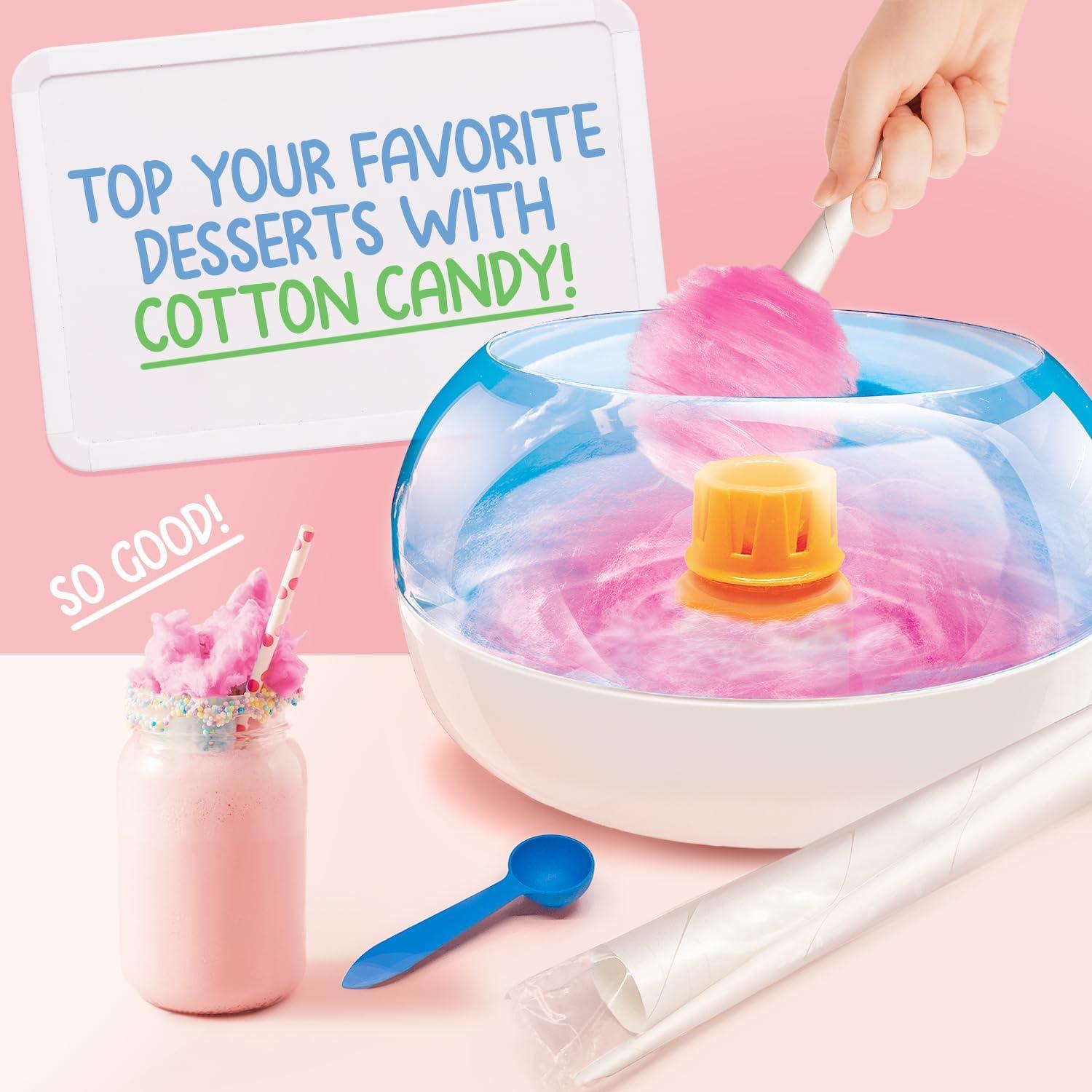 image:imageCraZArt Cotton Candy Maker DIY Homemade Real Cotton Candy Machine for Kids Comes with Paper Cones and Measuring Spoons