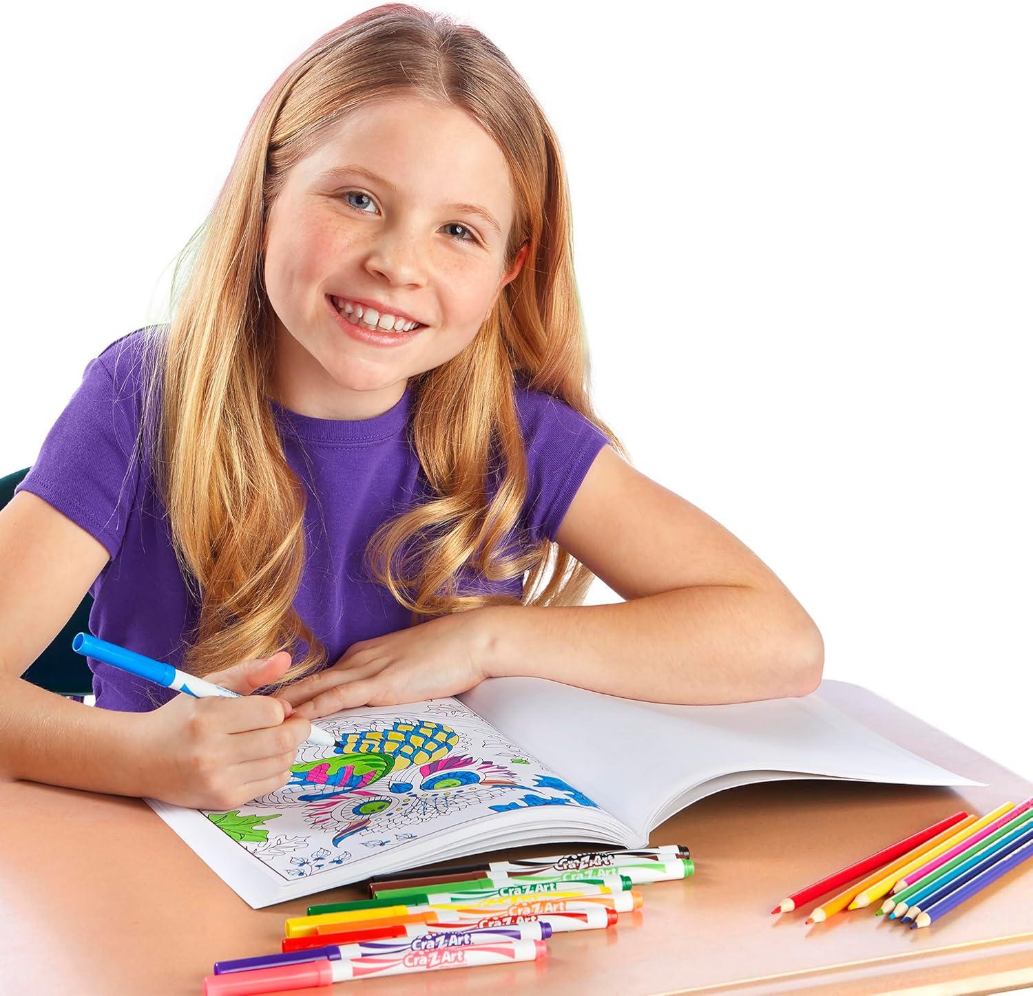 image:imageCraZArt Markers Crayons Colored Pencil Back To School Bundle for K2nd Grade80 Count Pack of 2