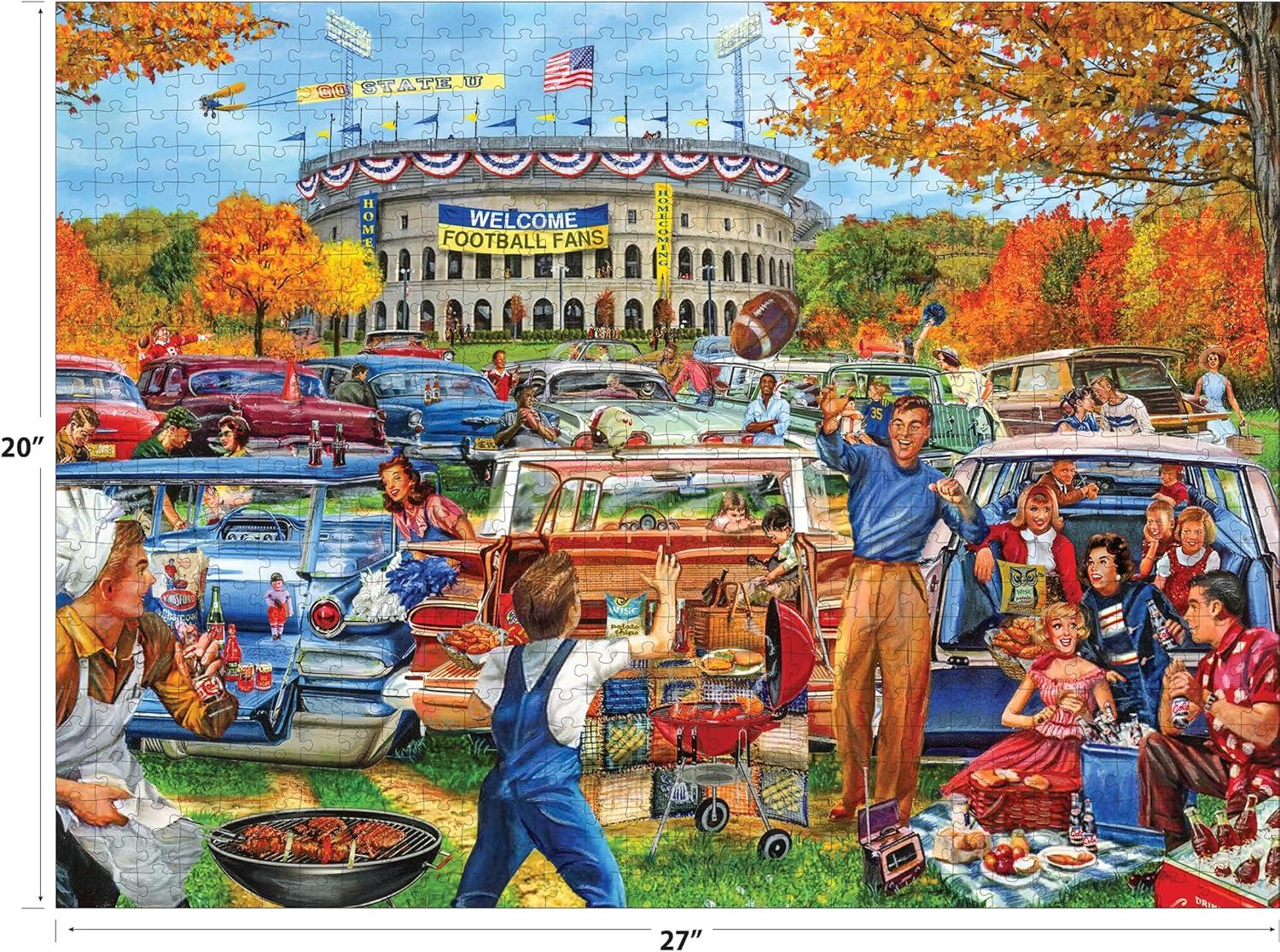 image:imageRoseArt Back to The Past Tailgating Fun 750 Piece Jigsaw Puzzle for AdultsTail Gating Fun