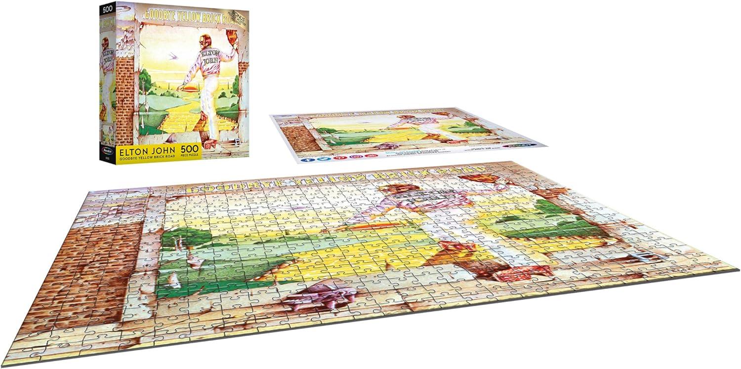 image:imageRoseArt Elton John Goodbye Yellow Brick Road 500 Piece Jigsaw Puzzle for Adults