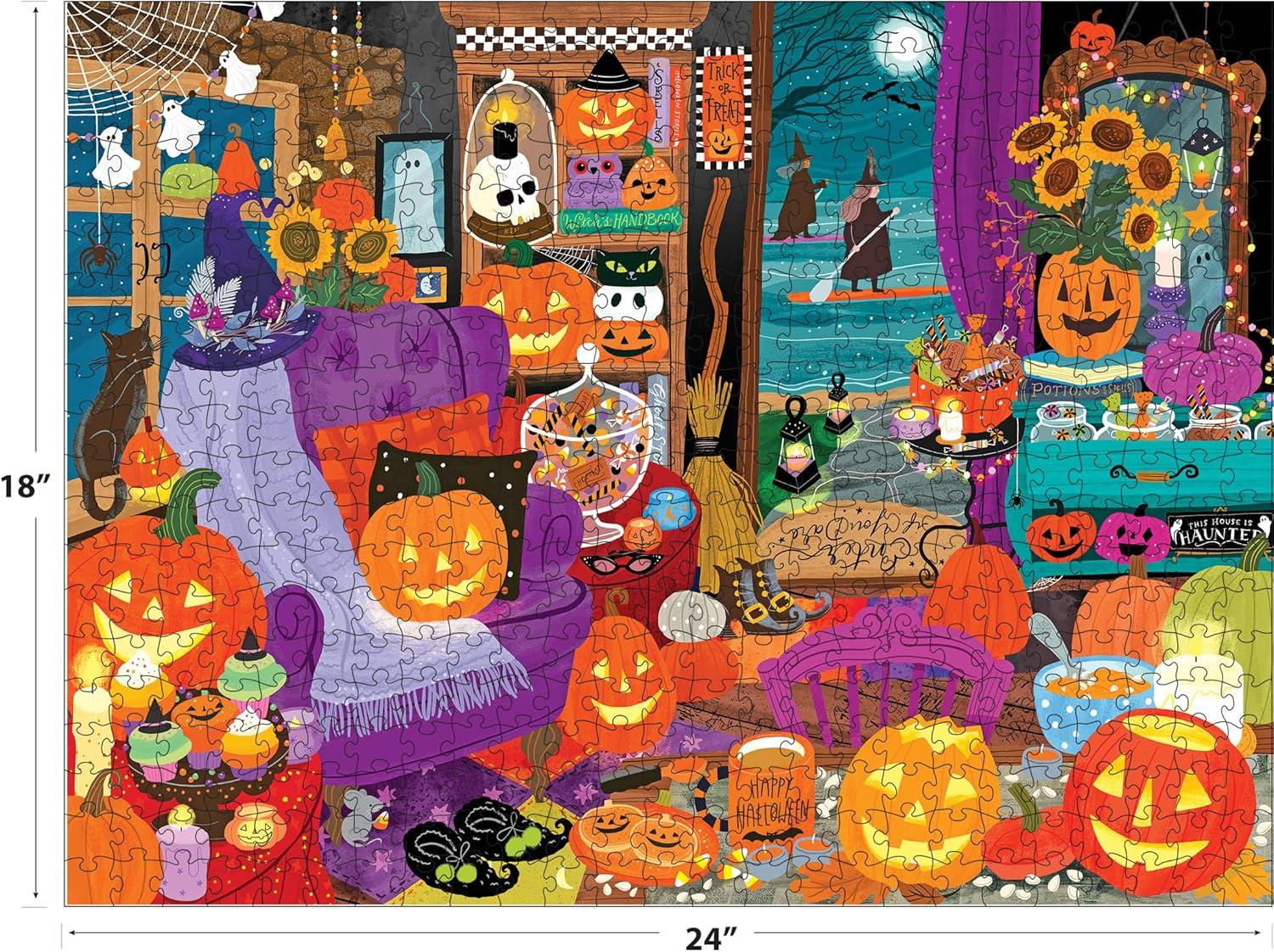 image:imageRoseArt Halloween Mischievous Mice 500 Piece Jigsaw Puzzle Bewitching Mouse Puzzle for AdultsWitching Hour