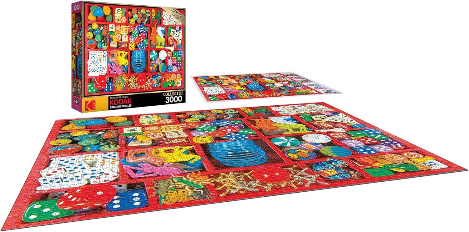 image:imageRoseArt Kodak Premium Bird Bath Garden 3000 Piece Jigsaw Puzzle for AdultsVintage Toy Box