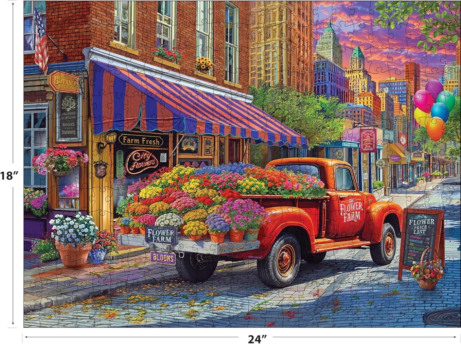 image:imageRoseArt Kodak Premium City Flowers 350 Piece Jigsaw Puzzle for AdultsCity Flowers