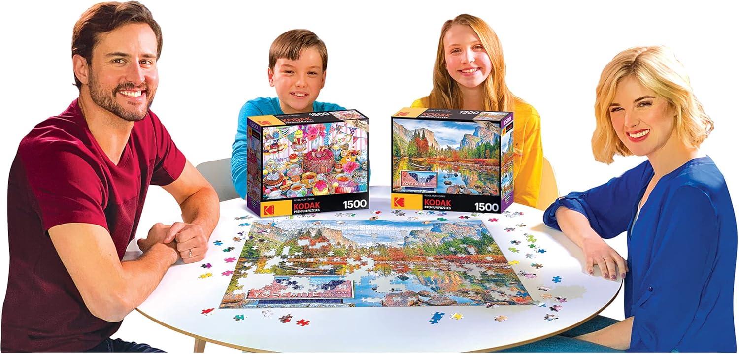 image:imageRoseArt Kodak Premium El Capitan and Merced River in Autumn Yosemite National Park 1500 Piece Jigsaw Puzzle for AdultsEl Capitan and Meced River