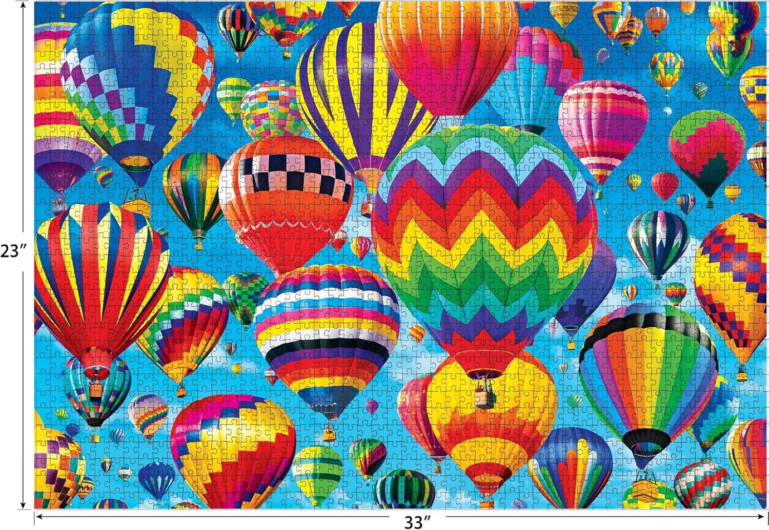 image:imageRoseArt Kodak Premium Hot Air Balloons Above The Clouds 1500 Piece Jigsaw Puzzle for AdultsBalloons in Flight