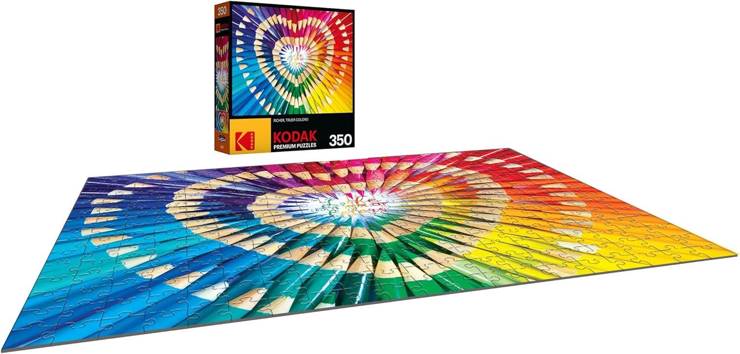 image:imageRoseArt Kodak Premium Life is a Box of Colors 350 Piece Jigsaw Puzzle for Adults