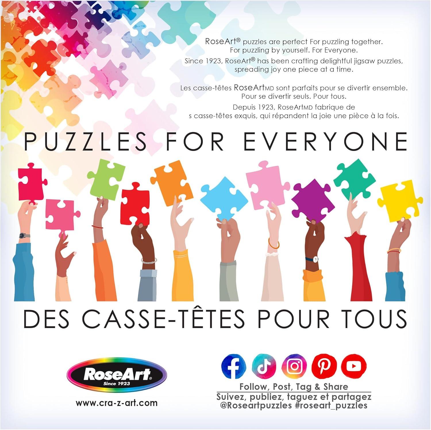 image:imageRoseArt Snack Size MultiPuzzle Set Peanuts 4 x 100 Piece Jigsaw Puzzle for AdultsColor Palette