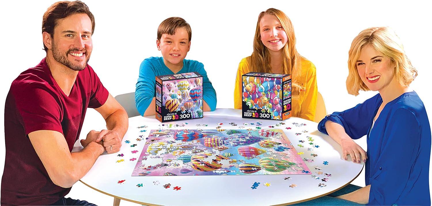 image:imageRoseArt Super Deep 3D Hot Air Balloon Magic 300 Jigsaw Puzzle for AdultsBalloon Magic