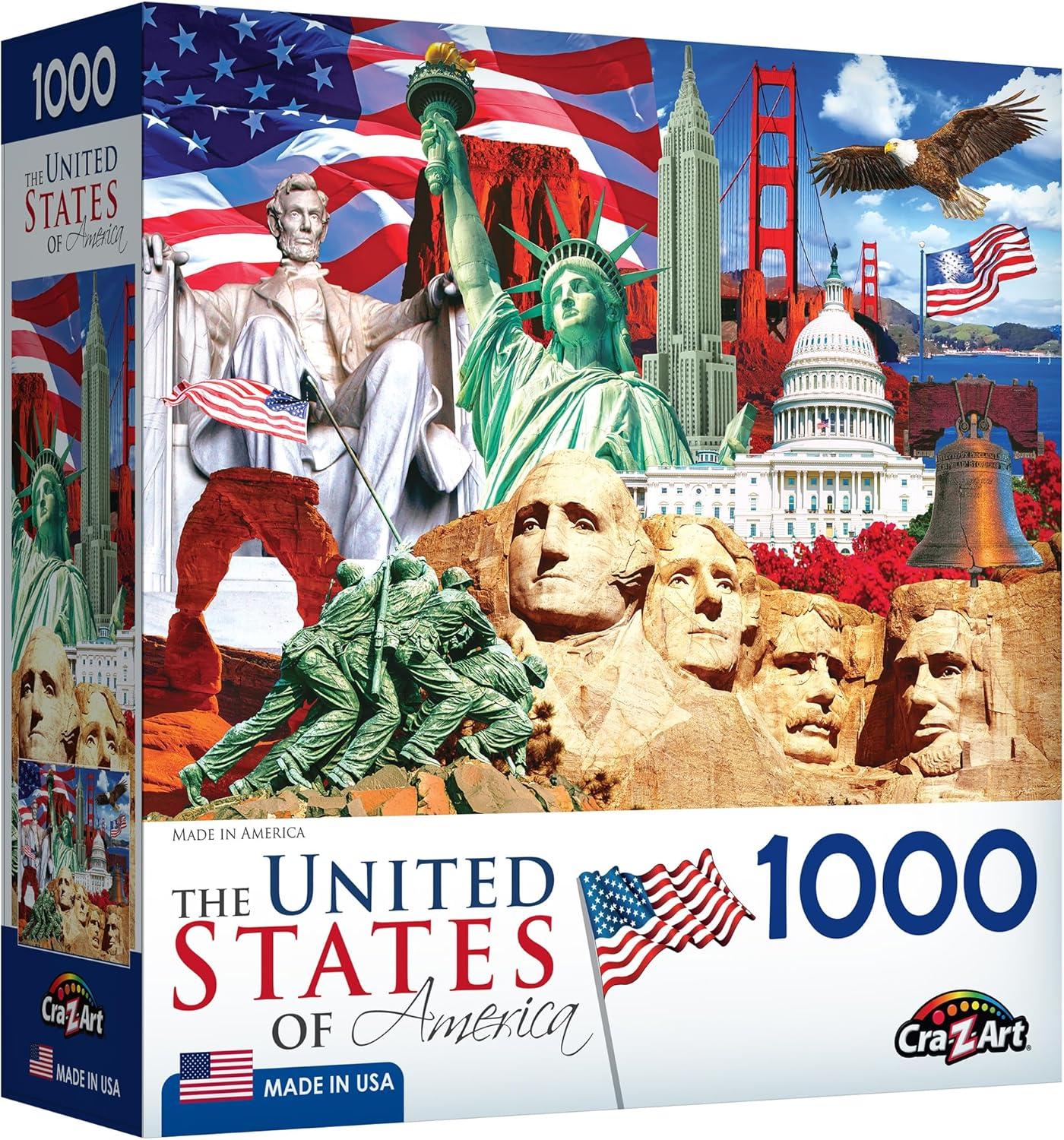 image:imageRoseArt USA Home of The Free 1000 Piece Jigsaw Puzzle for Adults
