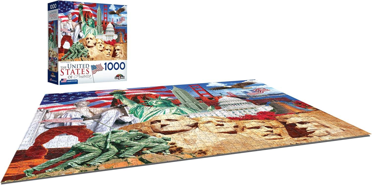 image:imageRoseArt USA Home of The Free 1000 Piece Jigsaw Puzzle for Adults