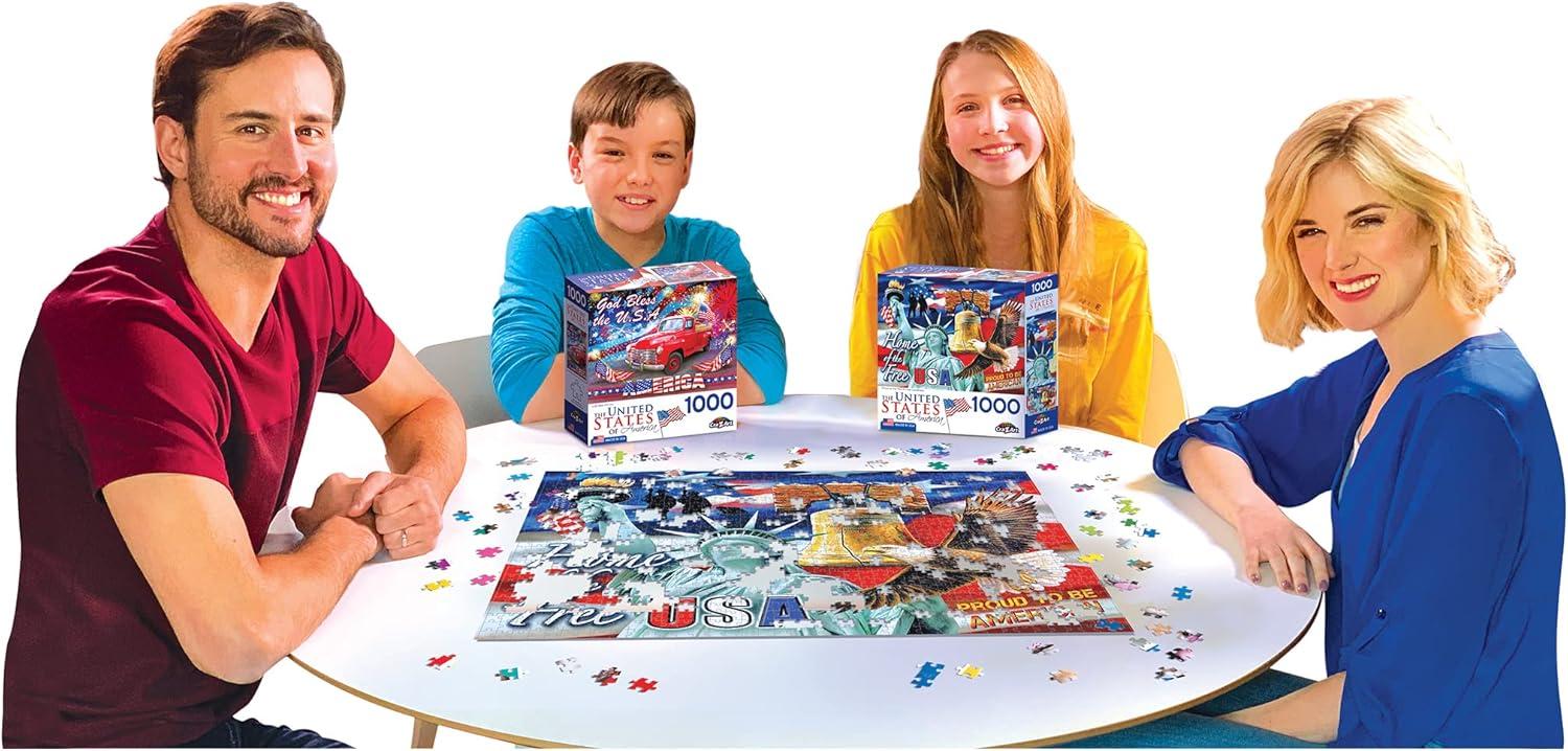 image:imageRoseArt USA Home of The Free 1000 Piece Jigsaw Puzzle for Adults