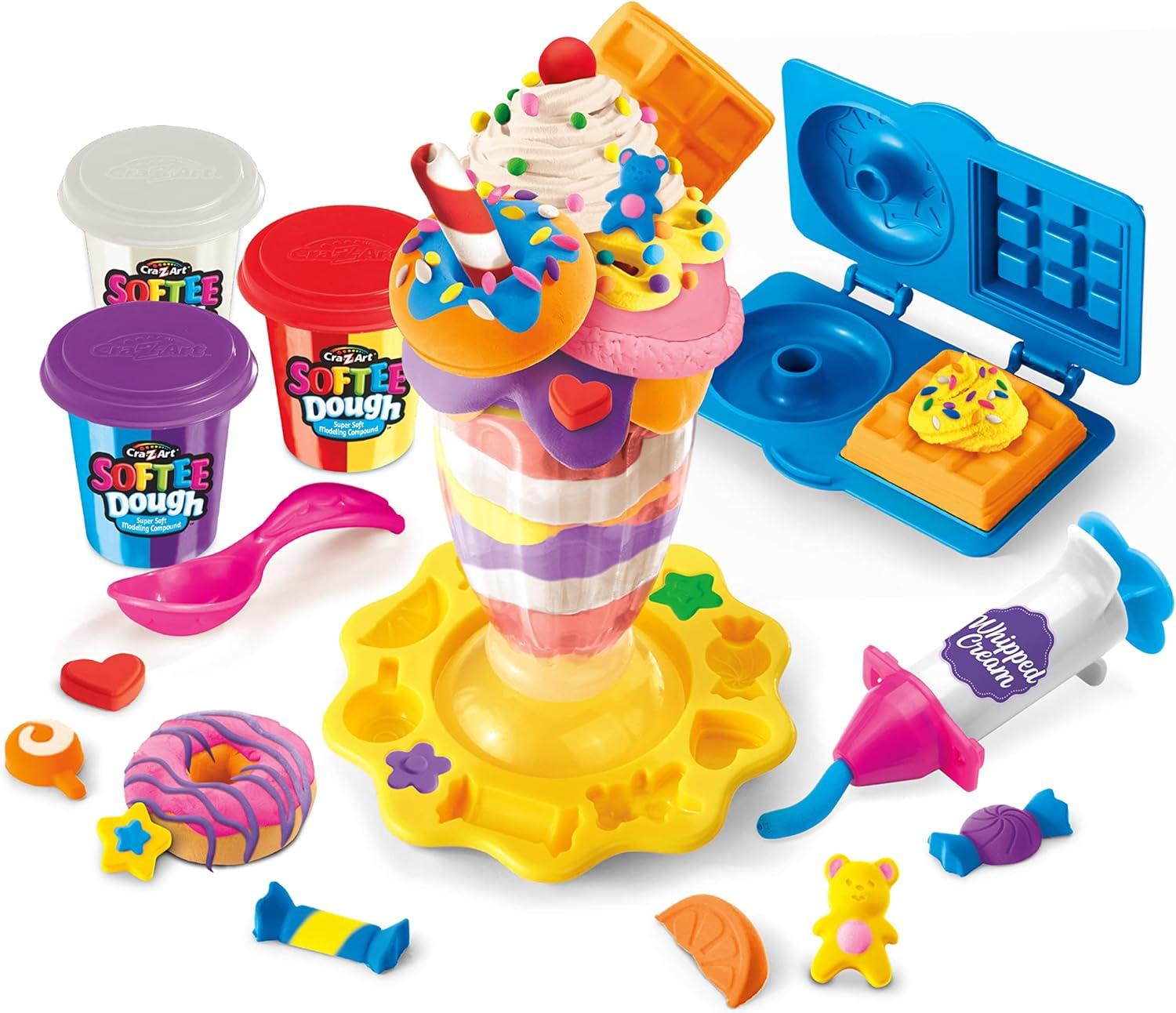 image:imageSoftee Dough Donut Shop Playset Modeling Dough Play Toy for Kids Ages 3 Years and Up by CRAZArtMilkshake
