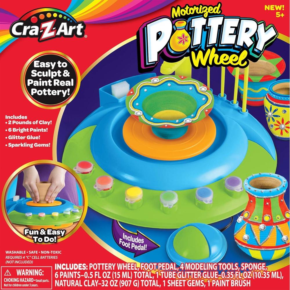 image:imageCRAZArt Childrens Motorized Pottery Wheel Activity Set