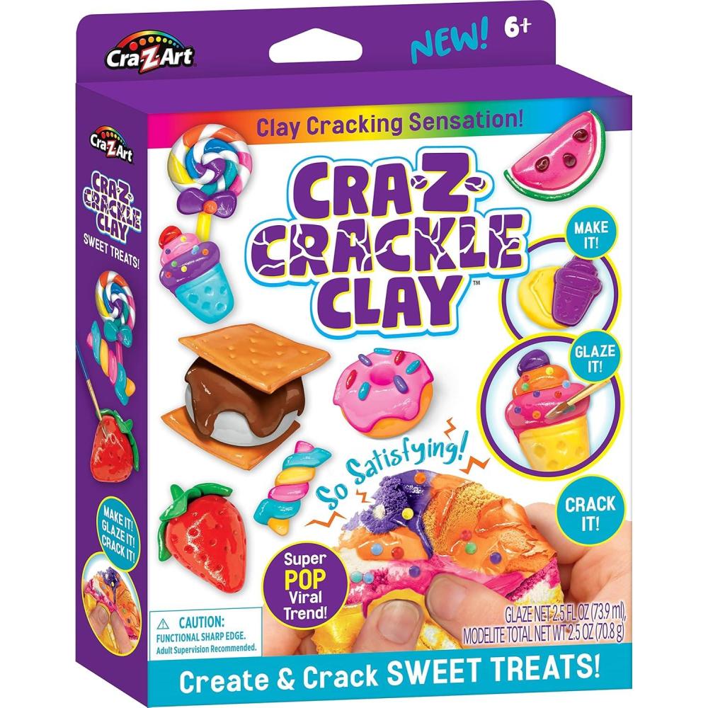 image:imageCRAZCrackle Clay Create amp Crack Sweet Treats for Ages 6 and Up