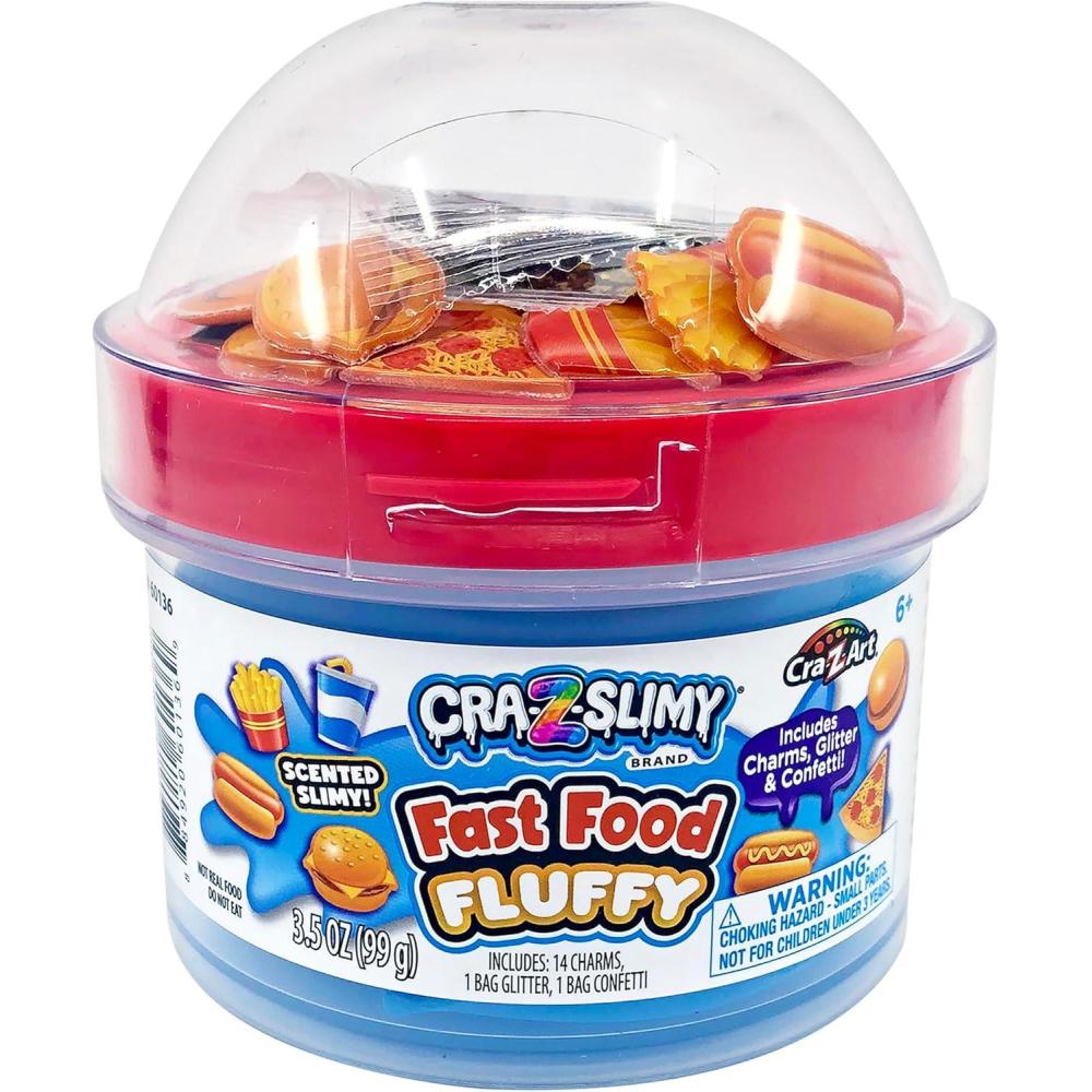 image:imageCRAZSlimy Fast Food Blue Fluffy Butter Cloud Slime Kit Ages 6 and UpFast Food Blue