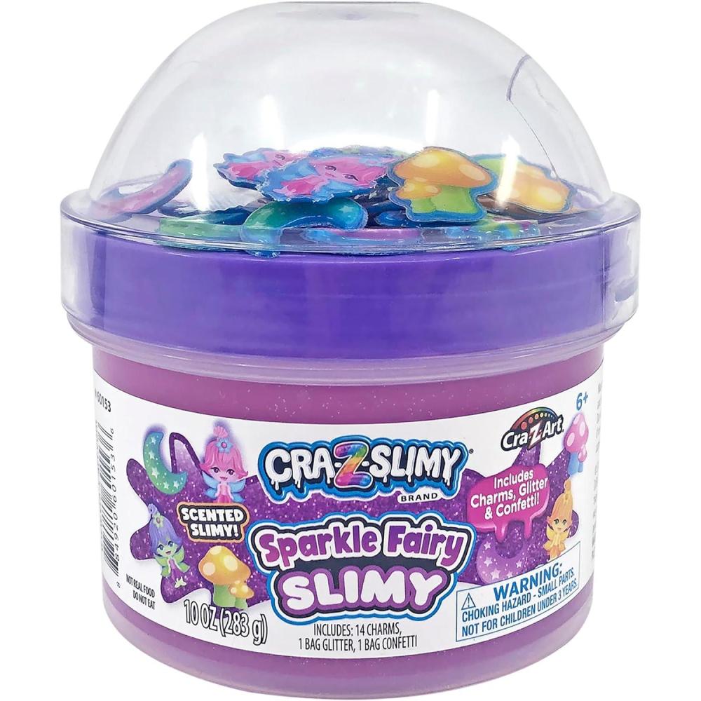 image:imageCRAZSlimy Sparkle Fairy Cotton Candy Scented Premade Slime Kit Ages 6 and Up