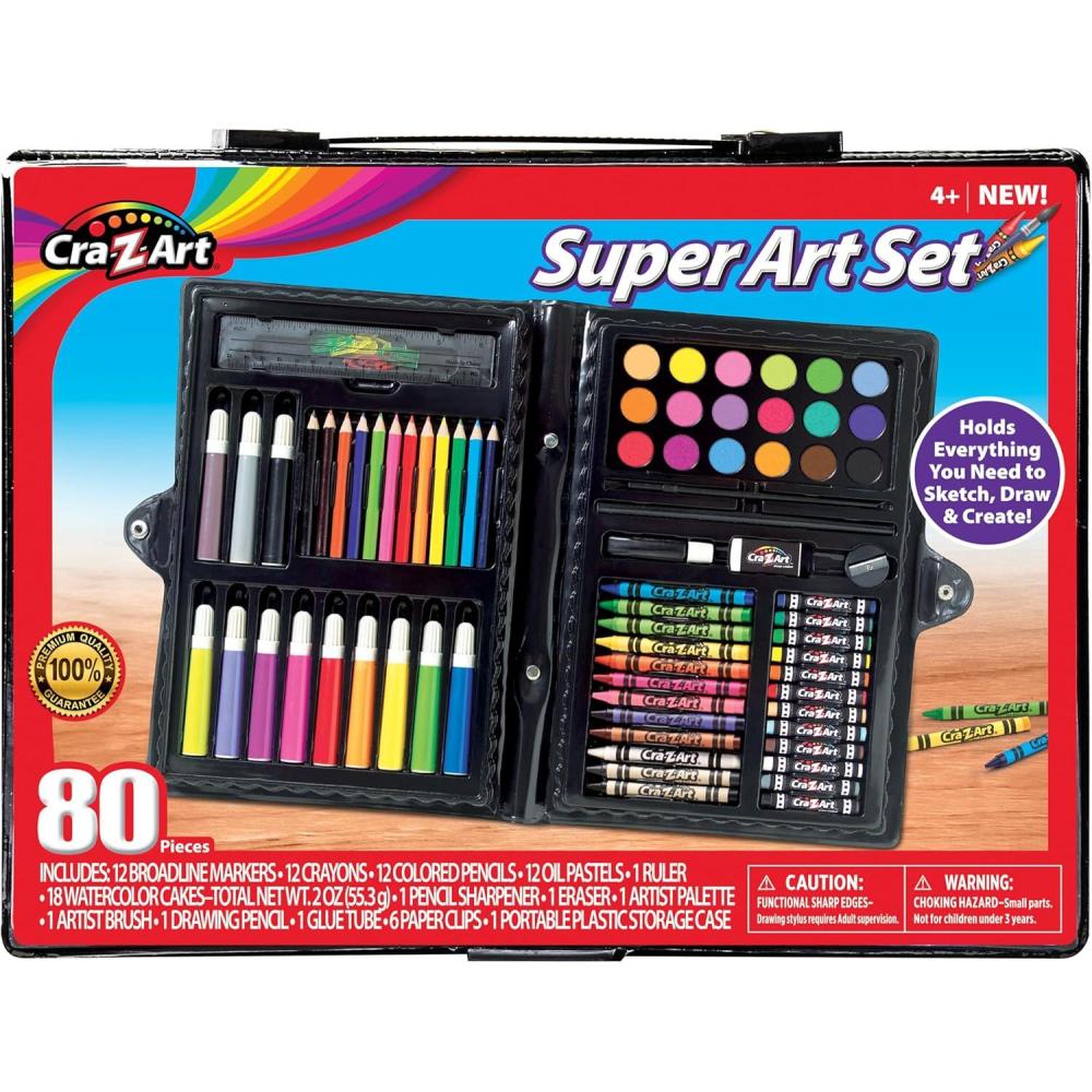 image:imageCraZArt 80 Piece Art Set