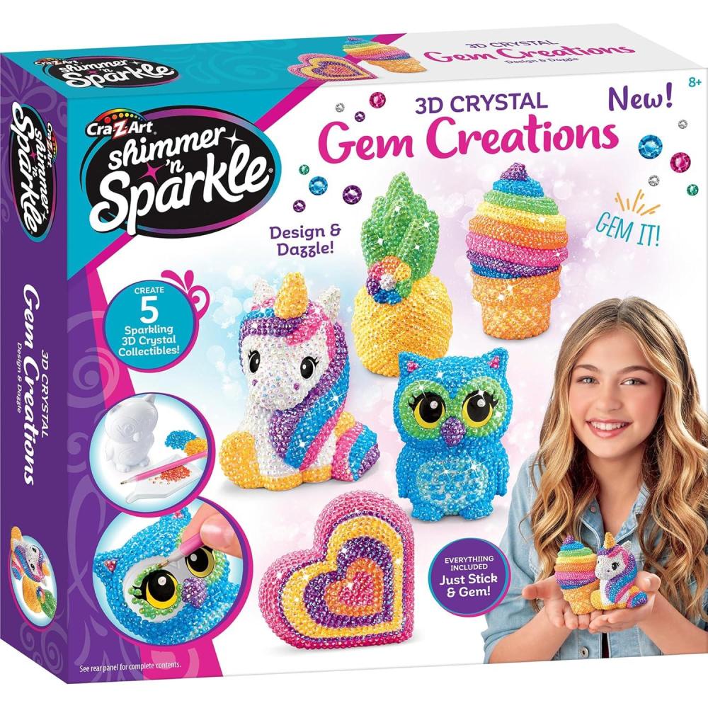image:imageCraZArt Shimmer n Sparkle3D Crystal Gem Creations Crystal Figurine Collectible Arts and Crafts for Ages 8 and up