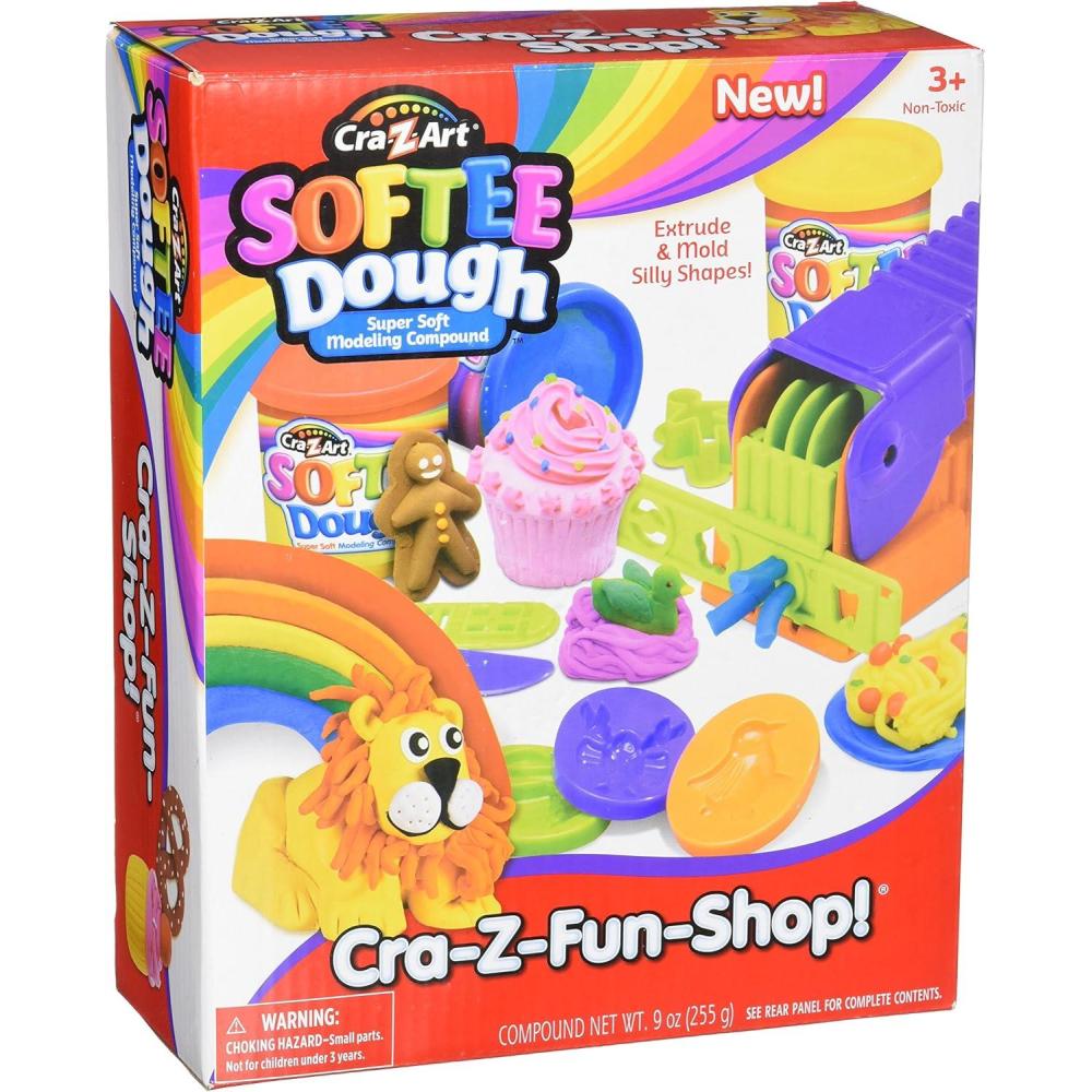 image:imageCraZArt Softeedough Super Play Shop 3 Ounce Dough Cans 13 Piece